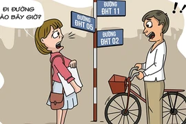 Hí họa: “Ma trận tên đường” ở Sài Gòn