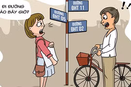 Hí họa: “Ma trận tên đường” ở Sài Gòn