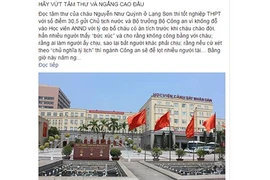Đại tá công an viết thư gửi nữ sinh 30,5 điểm trượt đại học