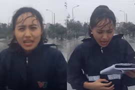 Nhan sắc nữ MC thời tiết bị “ném đá” ngày mưa bão