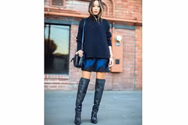 Chỉ cách giúp bạn gái diện bốt cao quá gối cực xinh