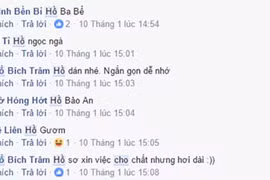 "Cười chảy nước mắt” khi bố mẹ nhờ cư dân mạng đặt tên con