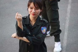 “Đóa hồng thép” của Cảnh sát cơ động Hà Nội