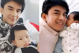 Khoảnh khắc ngọt ngào của Đan Trường bên con trai