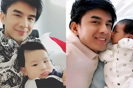 Khoảnh khắc ngọt ngào của Đan Trường bên con trai