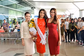 Phạm Hương, Thiên Lý tiễn Lệ Hằng đi thi Miss Universe 2016