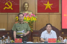 Thứ trưởng Bộ Công an Trần Quốc Tỏ làm việc với Công an tỉnh Đắk Lắk 