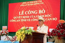 Công bố Quyết định bổ nhiệm Trưởng Công an huyện Krông Pắk