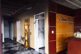 Cháy khách sạn Island Pearl Tuần Châu giữa đêm ở Quảng Ninh