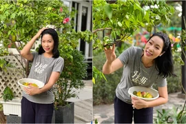 Vườn cây trĩu quả trong biệt thự 200 m2 của NSƯT Trịnh Kim Chi