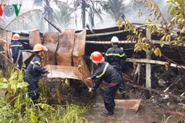 Tiền Giang: Lửa thiêu rụi 200 xe máy, thiệt hại hàng trăm triệu