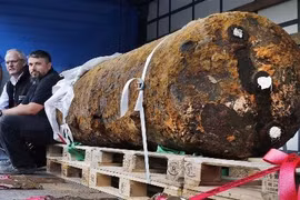 "Lạnh người" trước lai lịch siêu bom tìm thấy giữa Frankfurt, Đức