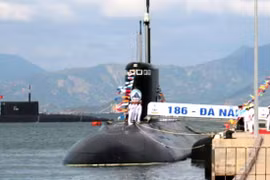 Thượng cờ tàu ngầm Đà Nẵng, Bà Rịa-Vũng Tàu trong sáng nay