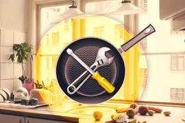 Bài trí cực độc cho bếp gia đình