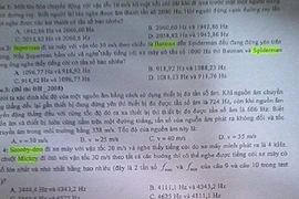 Phát sốt đề kiểm tra Vật lý “xì tin”, cười đau bụng