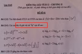 "Tám" sôi nổi với đề kiểm tra Toán bắt đi tìm... “cái ấy”