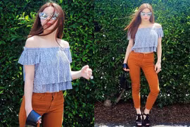 Bí quyết phối đẹp với áo trễ vai ai cũng cần biết