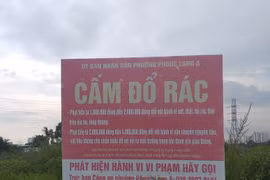 Biển “cấm đổ rác”... vô tác dụng!