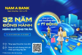 Nam A Bank tung ưu đãi “32 năm đồng hành - ngàn quà tặng tri ân“