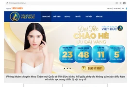 Phòng khám chuyên khoa thẩm mỹ Quốc tế Việt Đức 29 Phủ Doãn bị thu hồi Giấy phép hoạt động