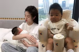 Chu Thanh Huyền khoe con trai kháu khỉnh với làn da bánh mật 