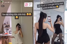 Khoe dáng trước gương, hotgirl Trâm Anh tự nhận “chắc chắn“