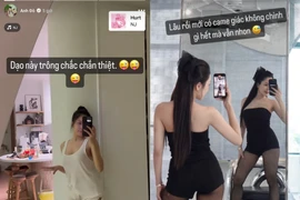 Khoe dáng trước gương, hotgirl Trâm Anh tự nhận “chắc chắn“