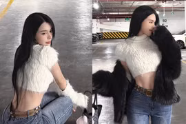 Bạn gái Văn Thanh thả dáng gợi cảm ngay sau Tết