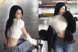 Bạn gái Văn Thanh thả dáng gợi cảm ngay sau Tết