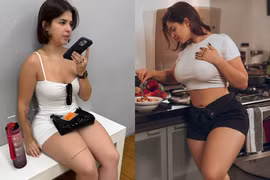 Ăn mặc hở khi đi taxi, nữ người mẫu bị đánh giá 1 sao