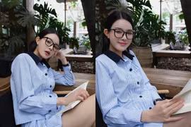 Bạn gái Văn Thanh khoe ảnh được “anh da đen” lăn xả chụp cho