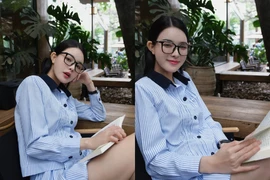 Bạn gái Văn Thanh khoe ảnh được “anh da đen” lăn xả chụp cho