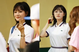 Nhan sắc của Hiền Hồ chiếm trọn spotlight trên sân pickleball