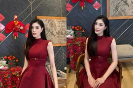 Nàng hoa khôi bóng chuyền lên đồ chụp ảnh Tết khiến fan mê mẩn