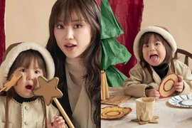 “Thế lực nhí” Pam iu chiếm trọn spotlight trong bộ ảnh Giáng sinh