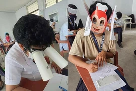Cười nghiêng ngả trước loạt mũ chống gian lận “tự chế” của sinh viên