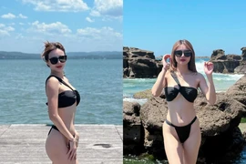 Em gái Công Vinh gợi cảm “tràn màn hình” khi diện bikini khoe dáng