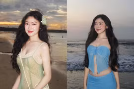Loạt ảnh Lọ Lem và biển với sắc vóc cực phẩm tuổi 18