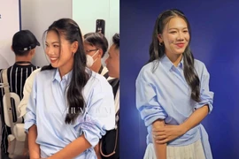 Ánh Viên đến sự kiện về làm đẹp với nhan sắc bất ngờ