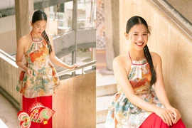 Tiểu tiên cá Ánh Viên hóa chị Hằng, dịu dàng đón Trung thu