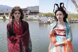 Đi tham quan cổ trấn, nhóm bạn nam hóa “tứ đại mỹ nhân“