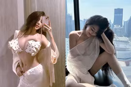 Đệ nhất hot girl Sài thành diện áo mỏng tang, để lộ vòng một 