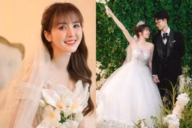 Ngân Sát Thủ tung ảnh cưới nét căng với chồng sinh năm 2003