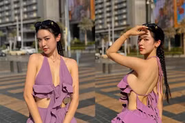 Gái xinh có tên lạ diện mốt không nội y khoe dáng tại Dubai