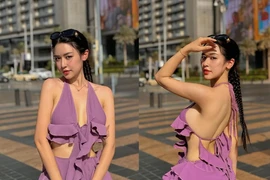 Gái xinh có tên lạ diện mốt không nội y khoe dáng tại Dubai