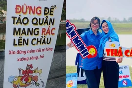 Giới trẻ lan tỏa thông điệp “thả cá đừng thả túi nilon“