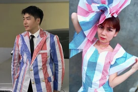 Chiếc áo vest “phông bạt” cực độc lạ khiến MXH xôn xao