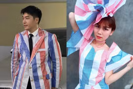 Chiếc áo vest “phông bạt” cực độc lạ khiến MXH xôn xao