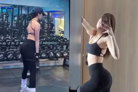 Thiều Bảo Trâm khoe khoảnh khắc chăm chỉ “độ body” ở phòng tập