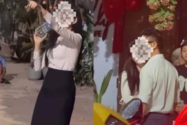 Xôn xao đoạn clip nữ nhân viên ngân hàng bị đánh ghen, lột đồ